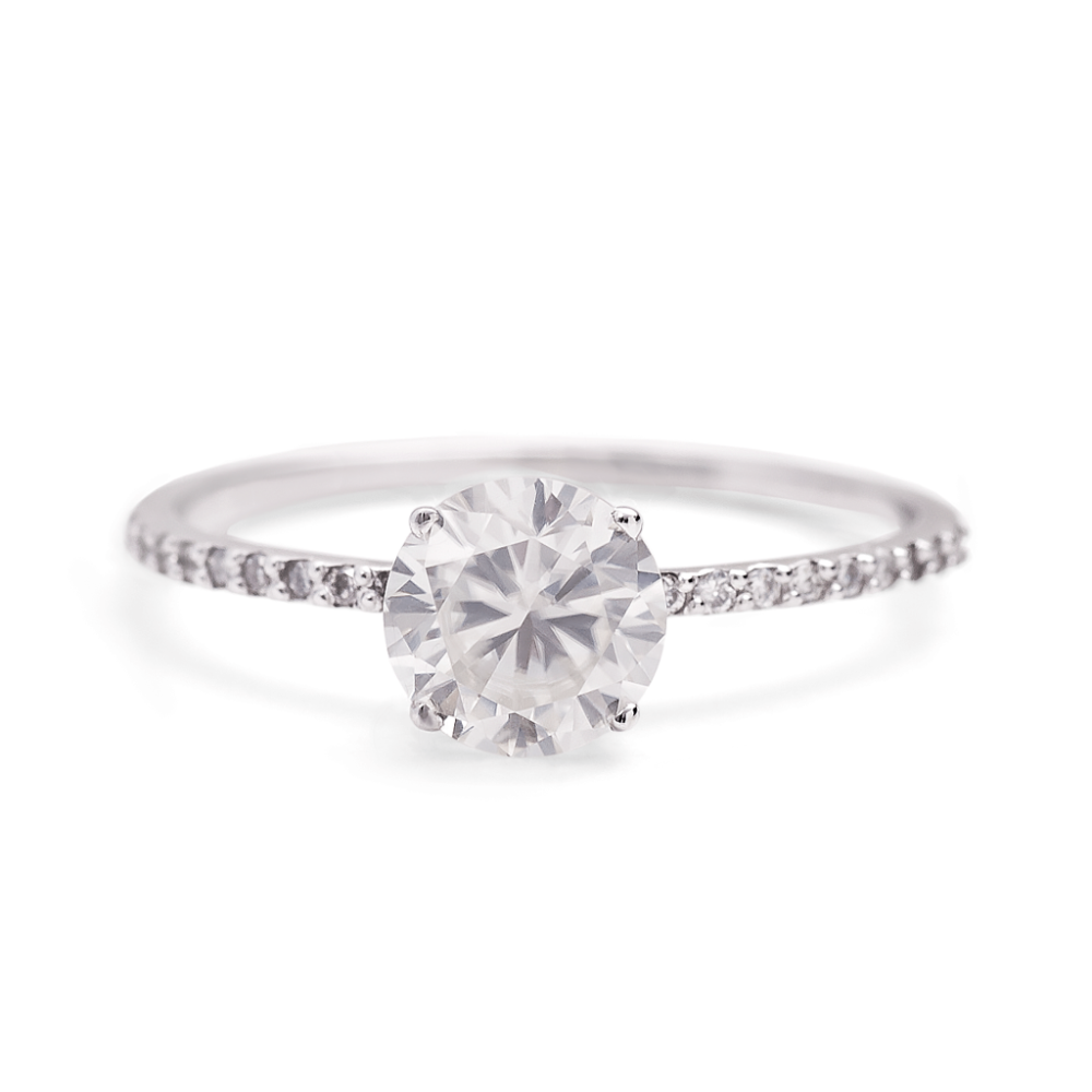 1 Carat Moissanite Ring